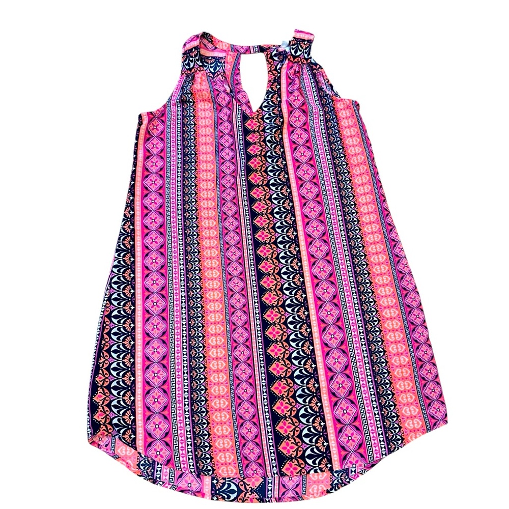 Uncle Frank Sunmer Vibrant Sleeveless Patterned Dress